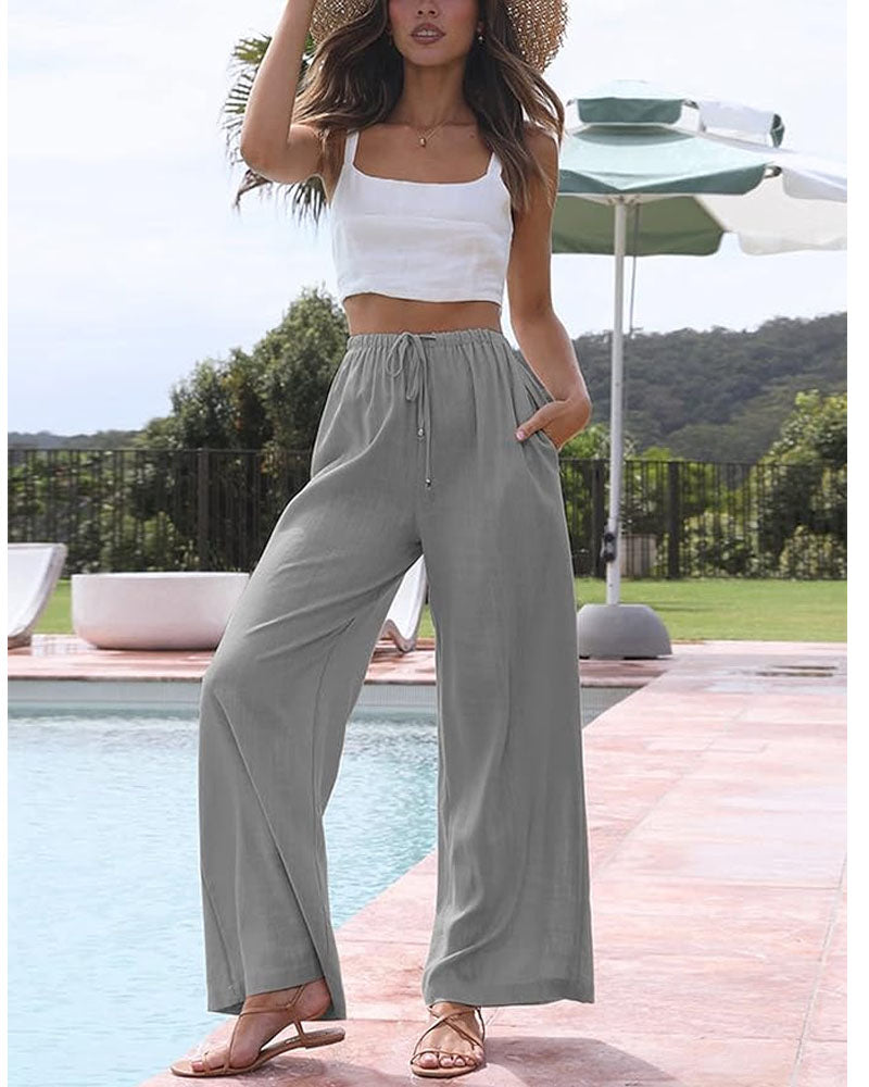 Linen Palazzo Pants