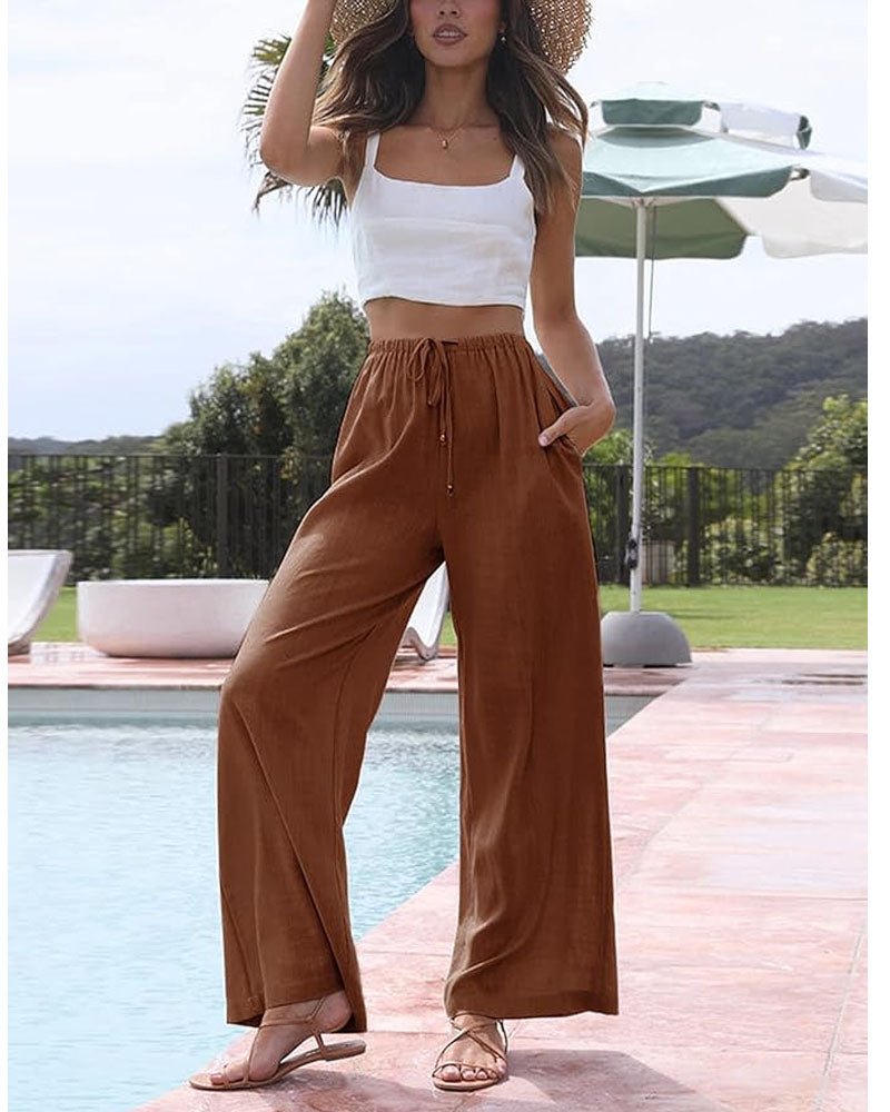 Linen Palazzo Pants