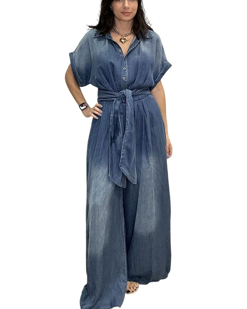 Always A Statement Denim Jumpsuit