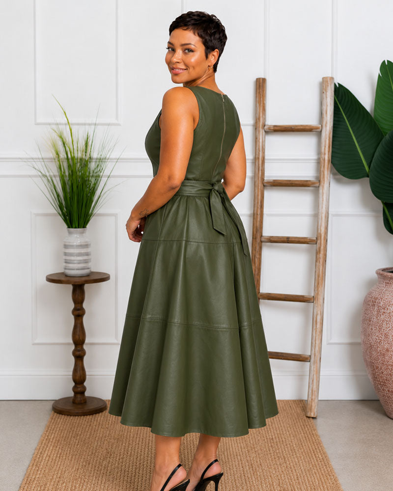 Love Notes Leather Dress