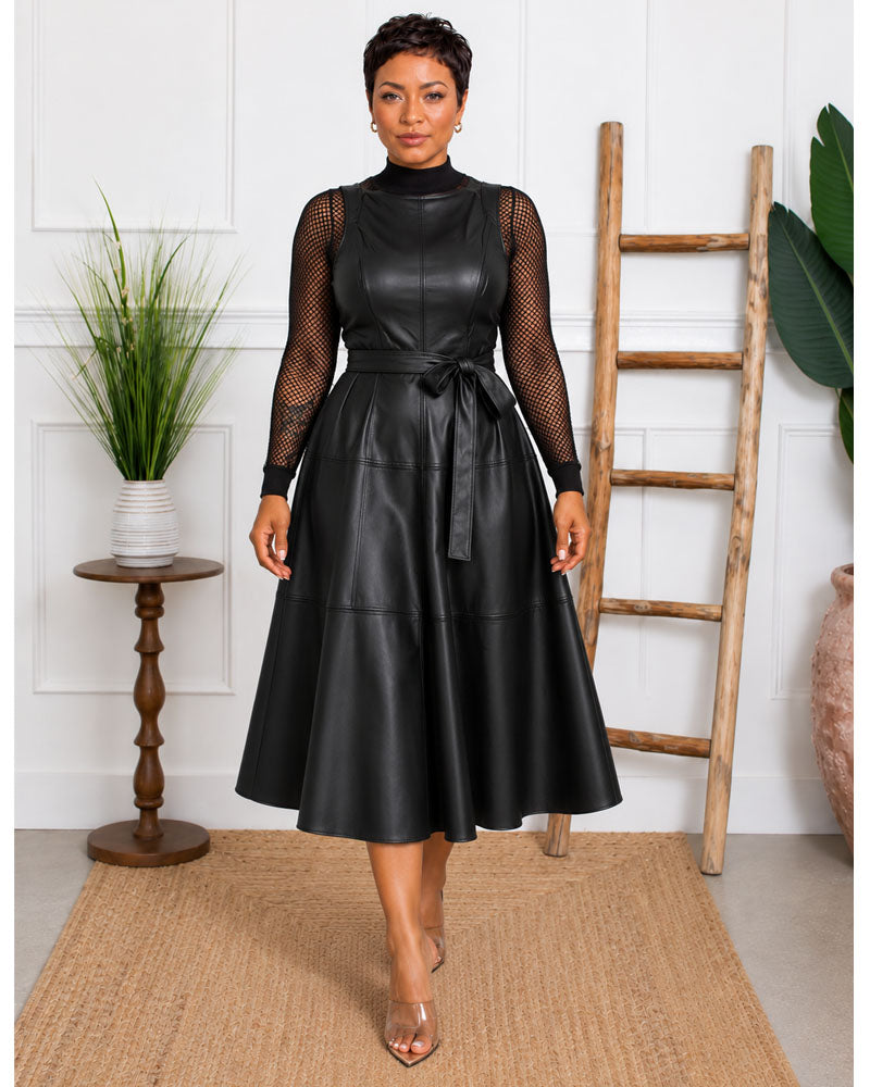 Love Notes Leather Dress