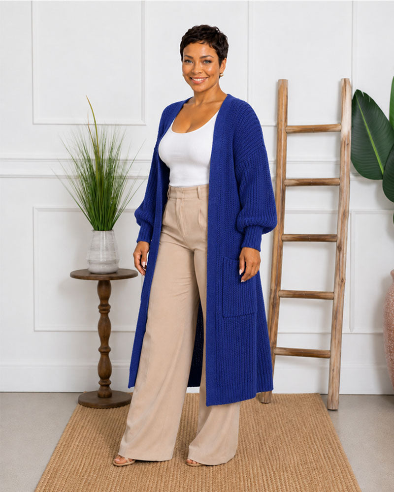 Miami Nights Pocket Sweater Cardigan