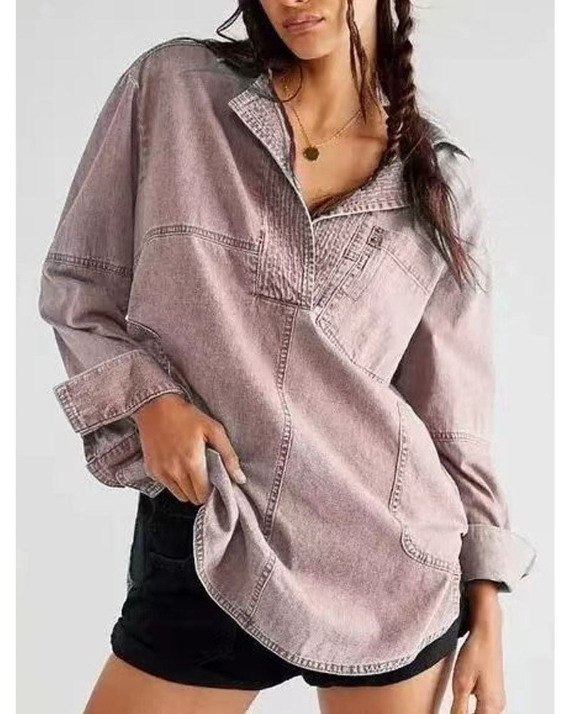 Mist Denim Top