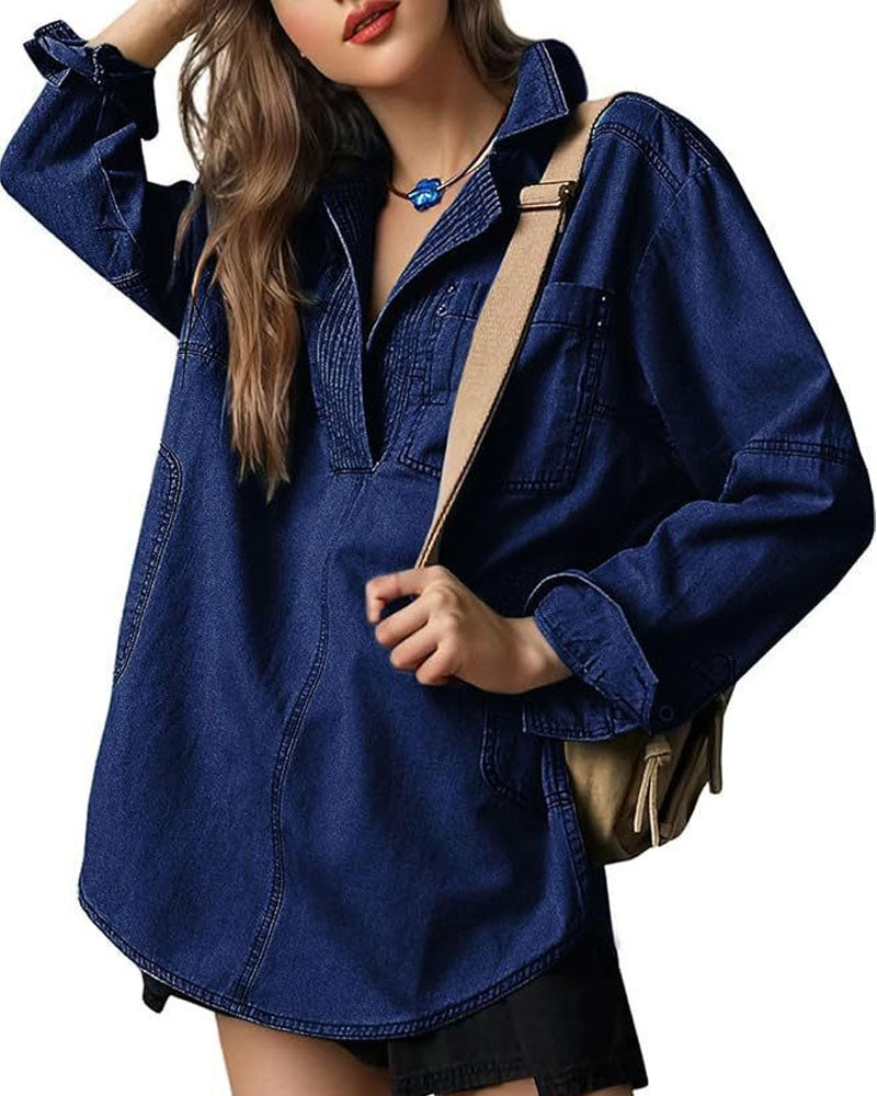 Mist Denim Top