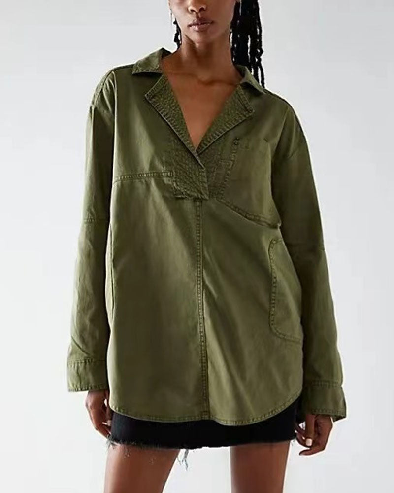 Mist Denim Top