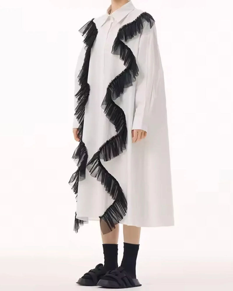 Muse Tulle Shirt Dress