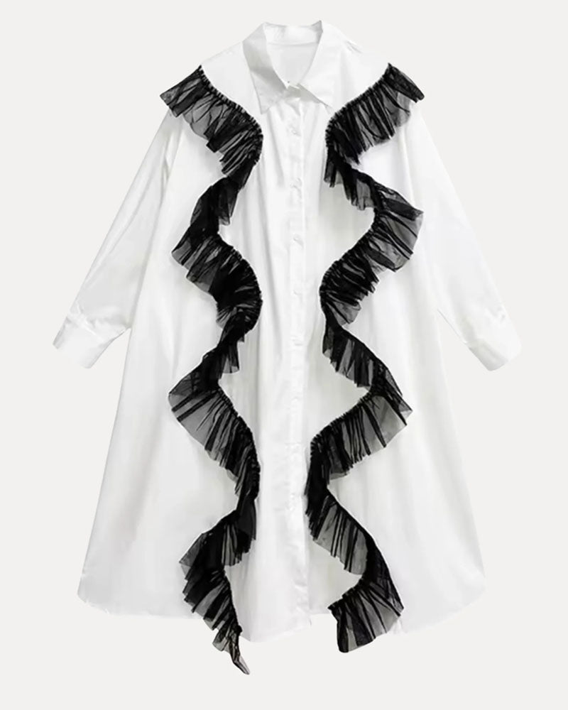 Muse Tulle Shirt Dress