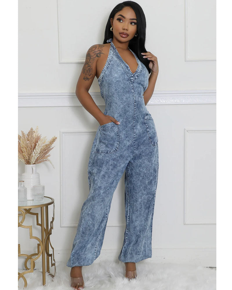 Mystic Mood Denim Jumpsuit