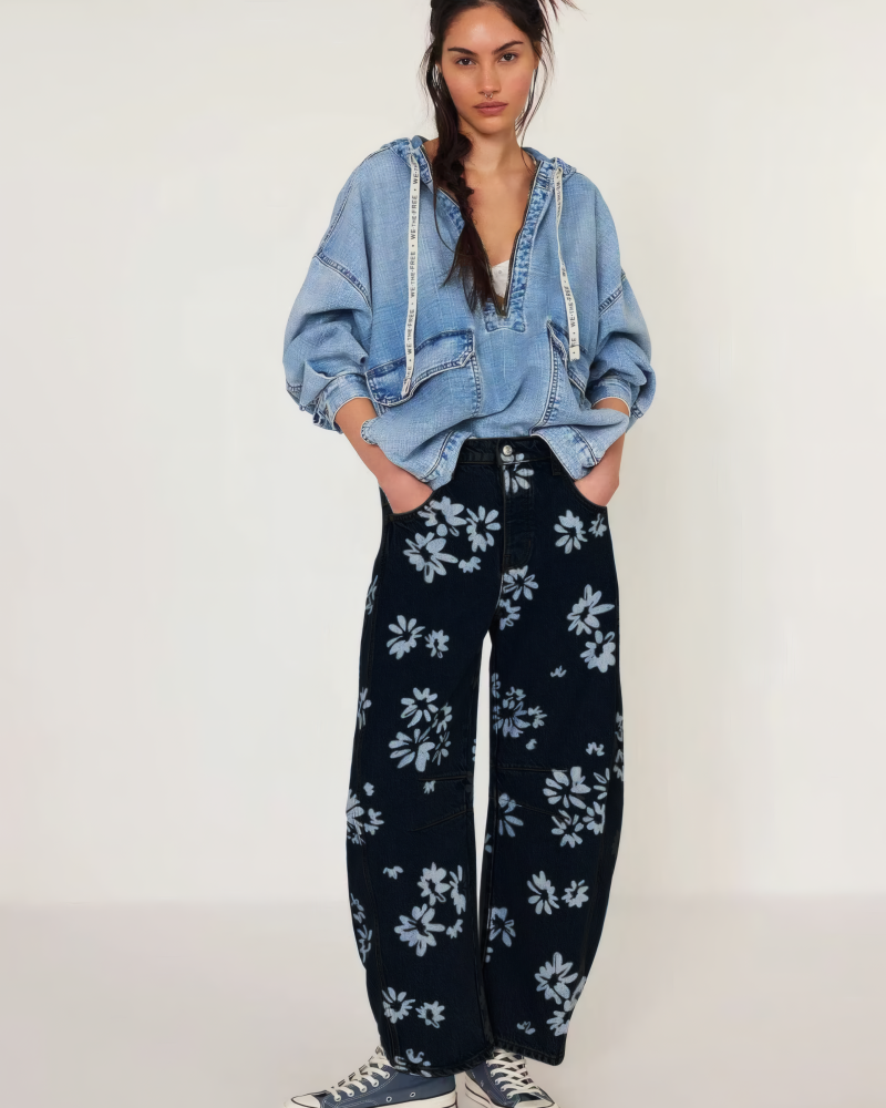 Let It Grow Barrel Leg Jean