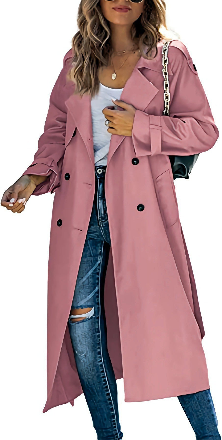 Oversized Long Trench Coat