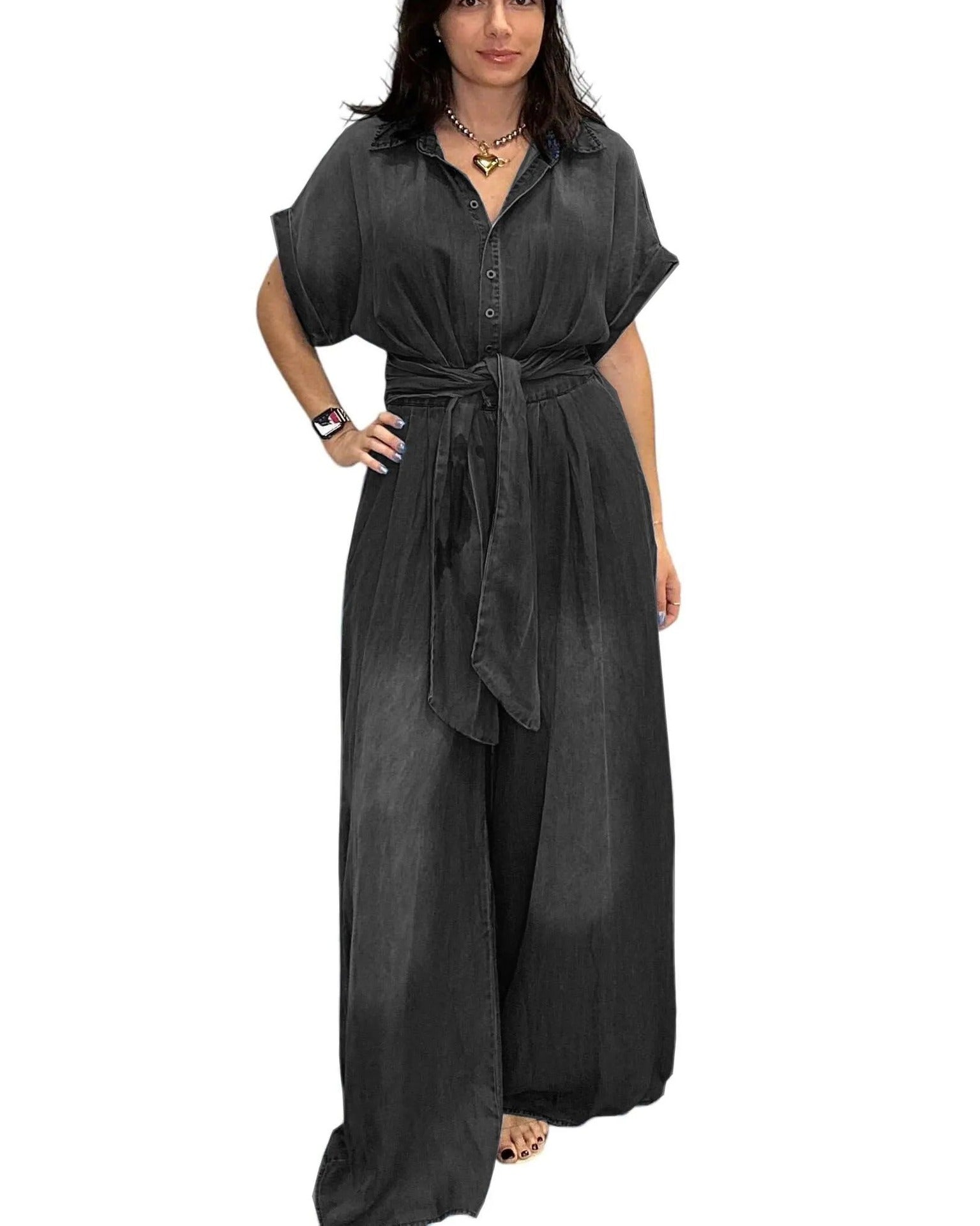 Always A Statement Denim Jumpsuit