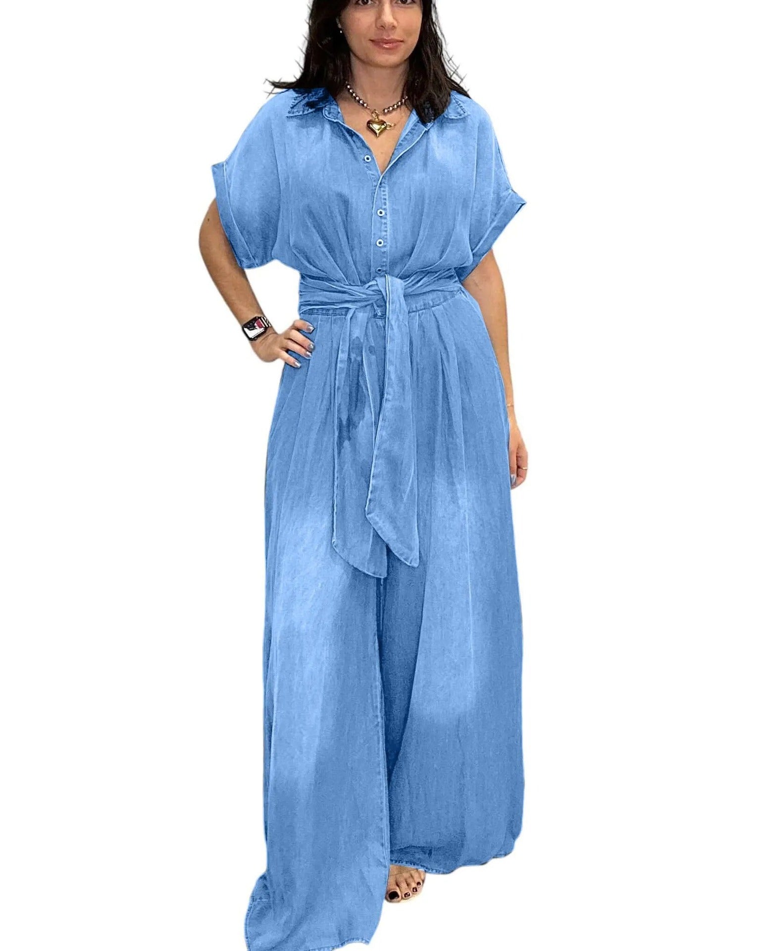 Always A Statement Denim Jumpsuit