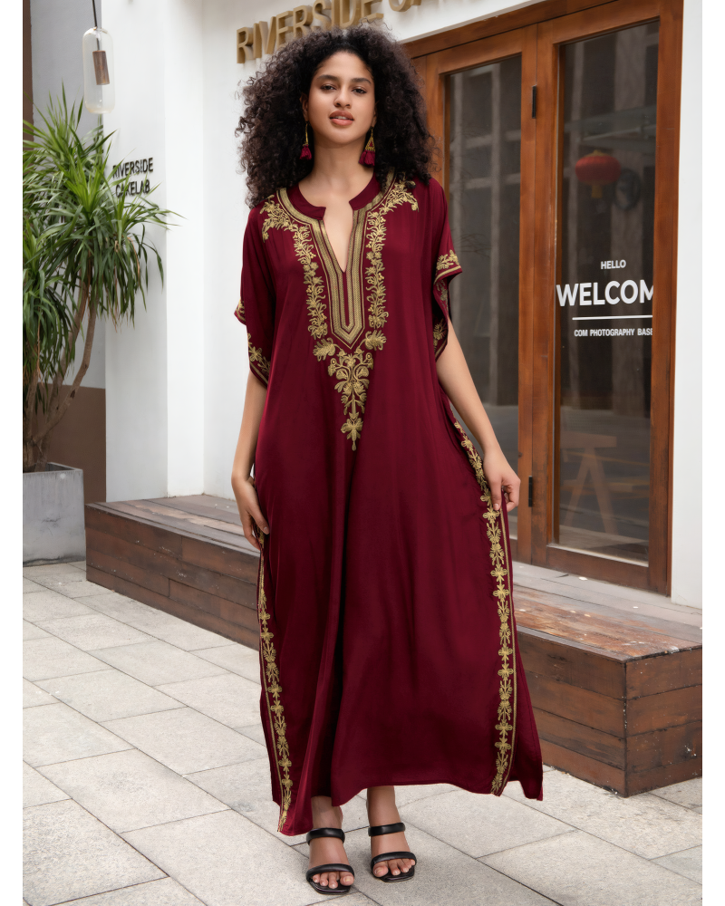 The Mystic Embroidered Kaftan Dress