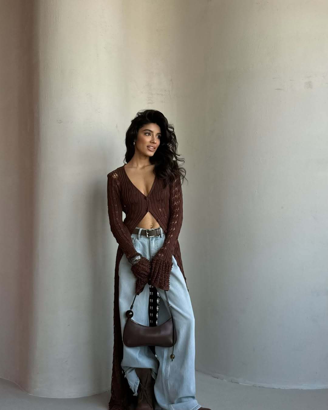 Boho Chic Long Cardigan with Buttons