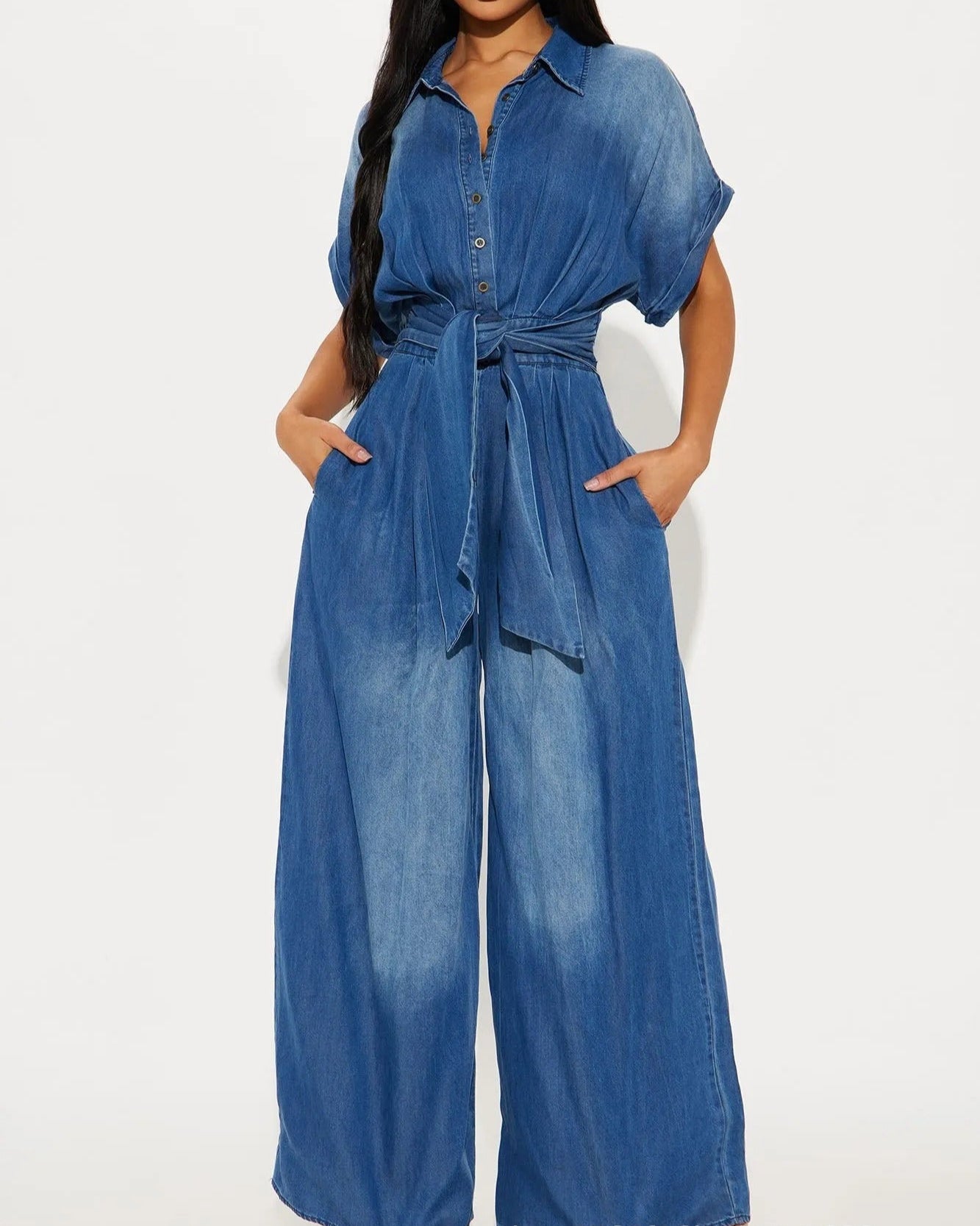 Always A Statement Denim Jumpsuit