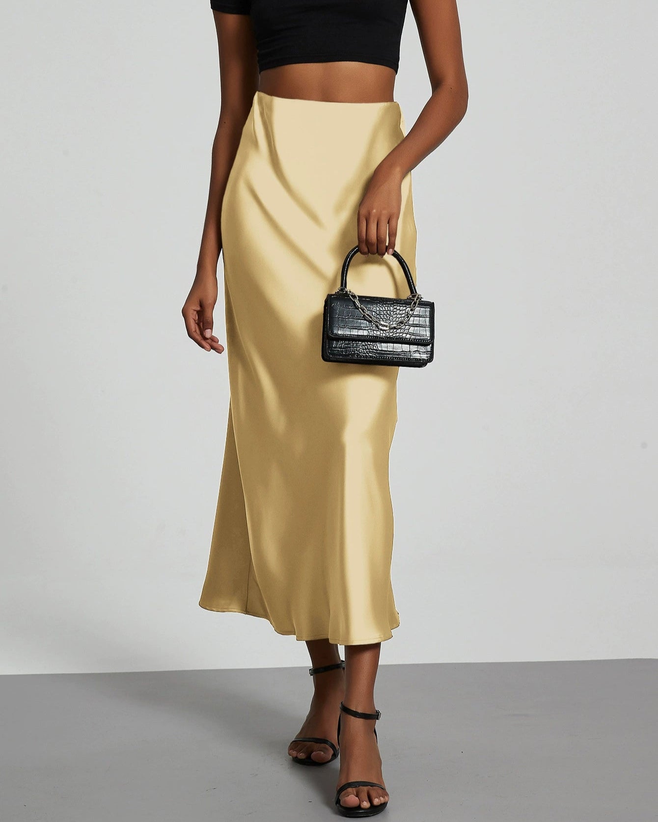 River Island satin skirt