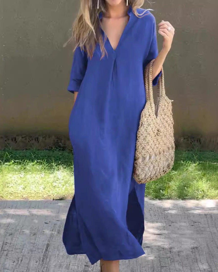 LINEN TUNIC DRESS