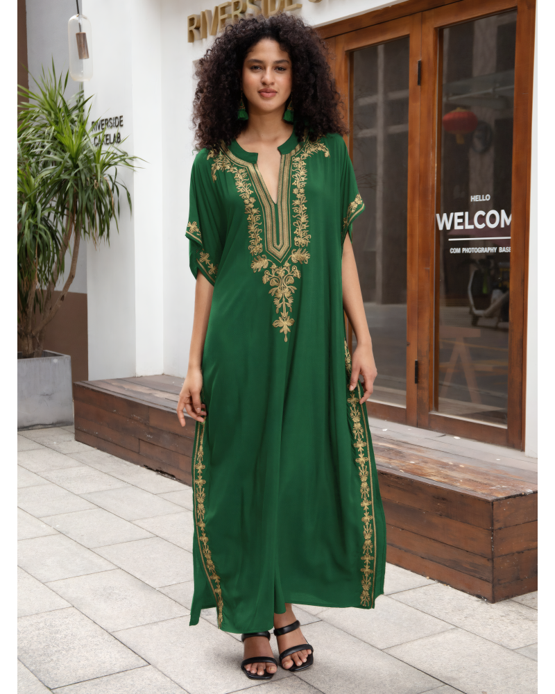 The Mystic Embroidered Kaftan Dress