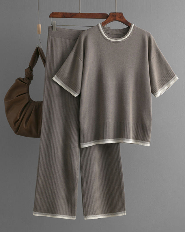 Soft Touch Knit Pants Set