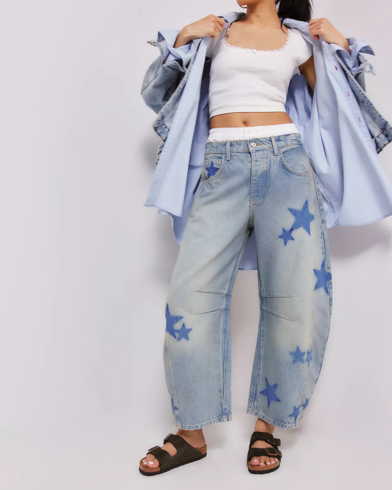 Let It Grow Barrel Leg Jean