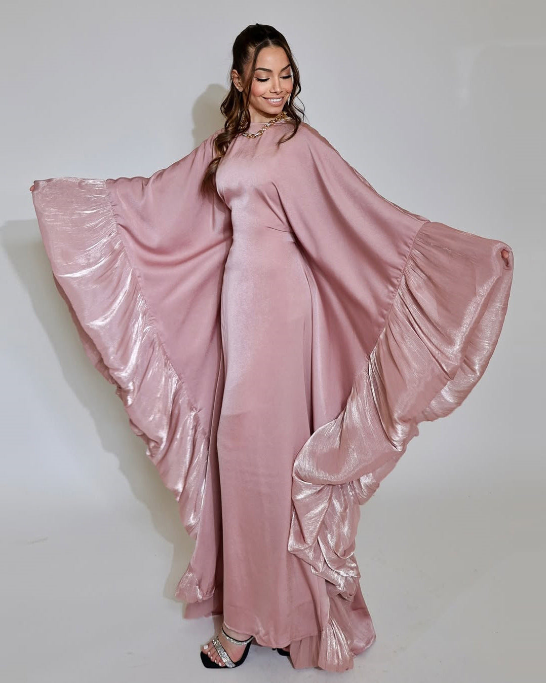 Luxury Silk Organza Butterfly Dress