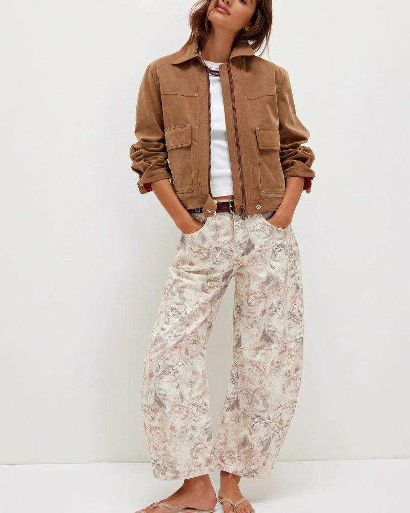 Let It Grow Barrel Leg Jean