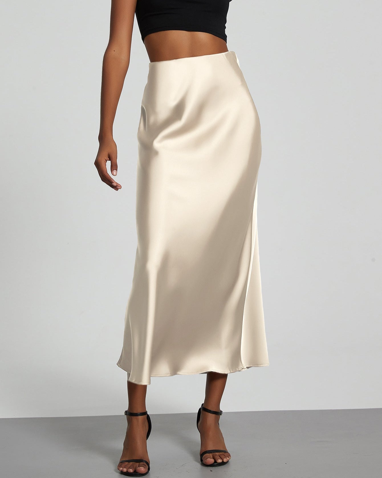 River Island satin skirt