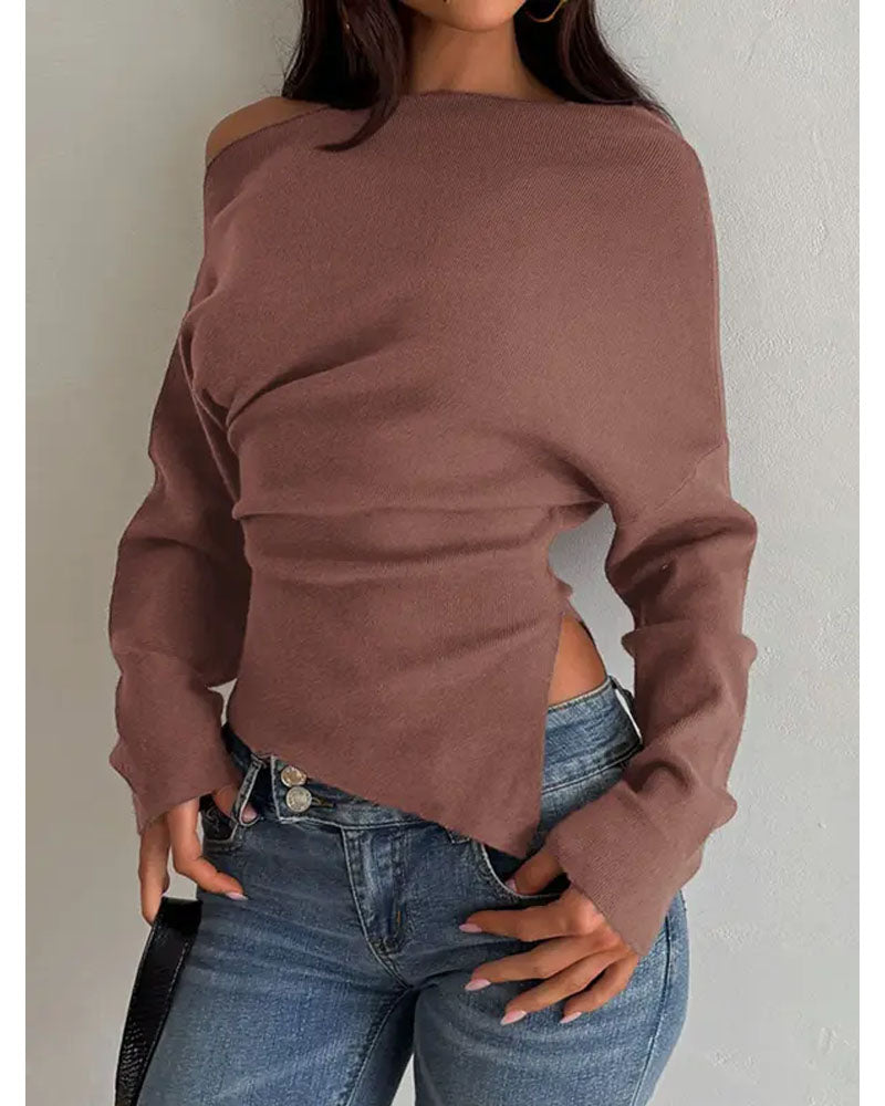 Oatmeal Fine Sweater