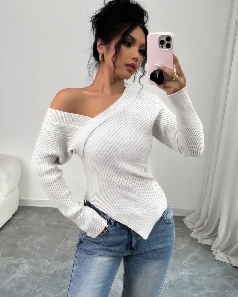 Amaya One Shoulder Sweater
