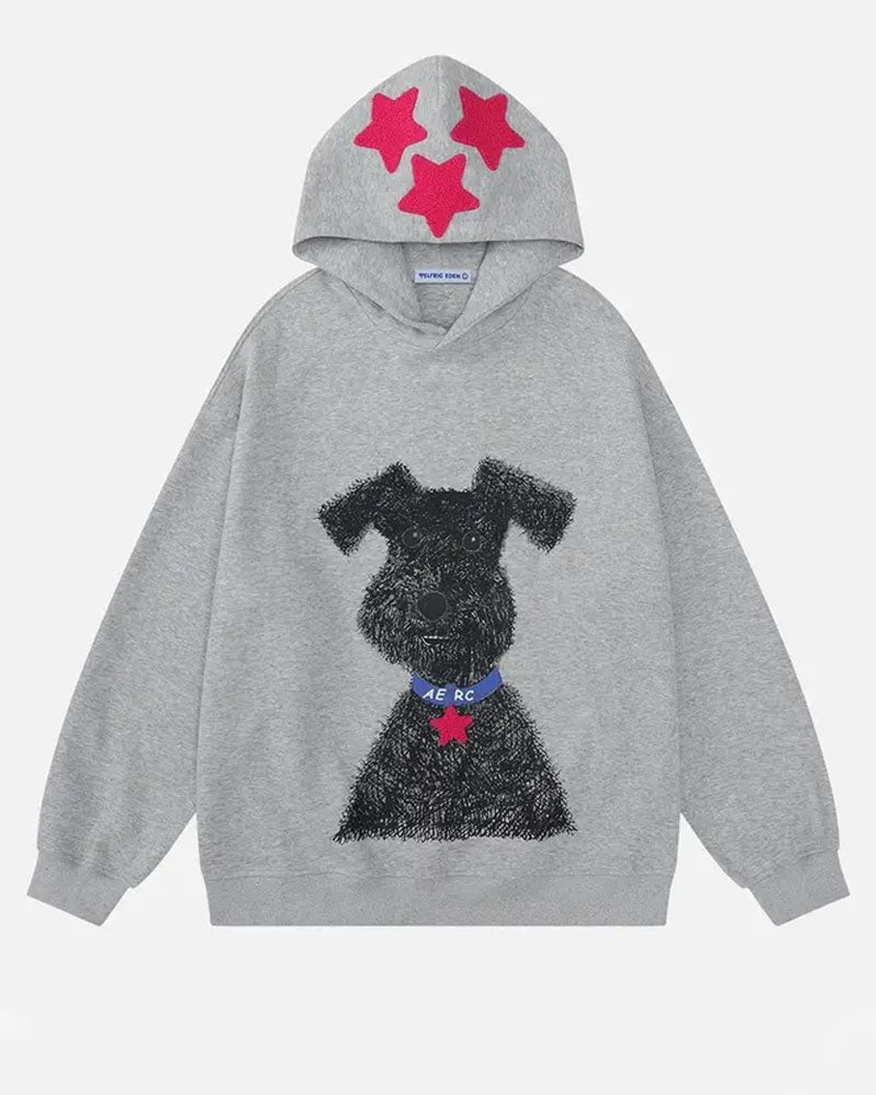 Oversized Star Dog Hoodie