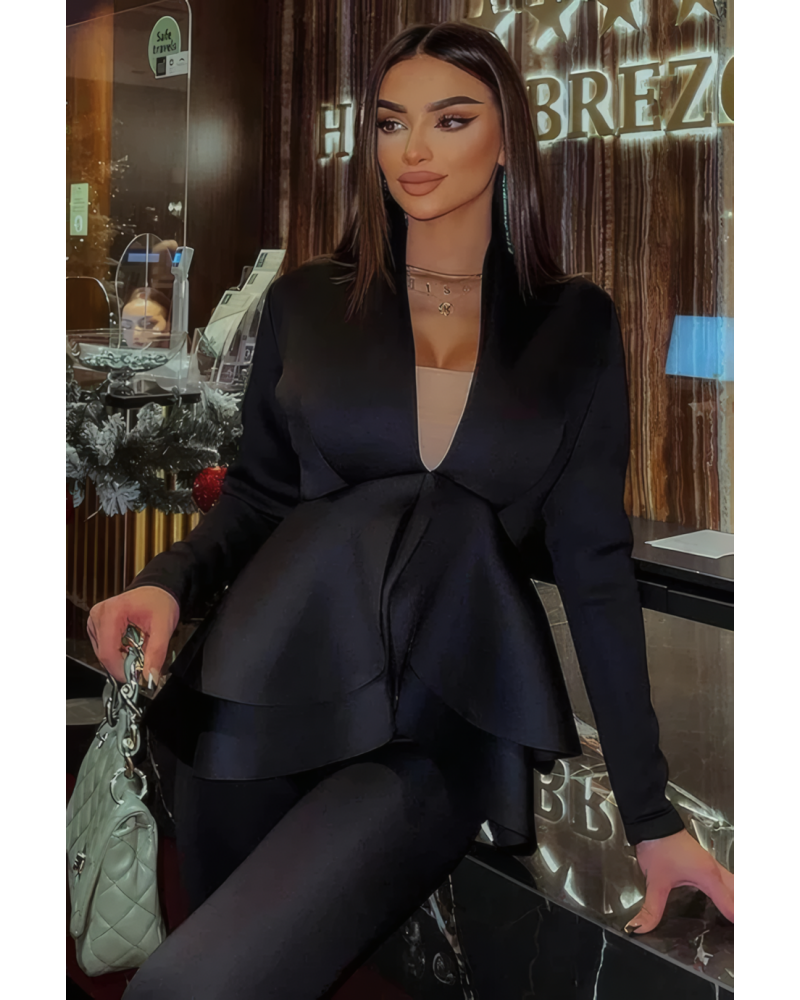 Penelope Scuba Peplum Set