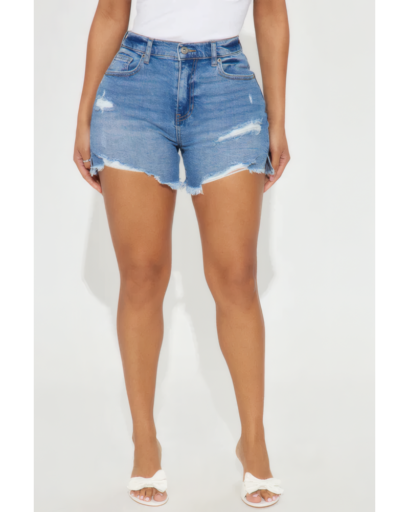 Kaleigh Stretch Denim Shorts