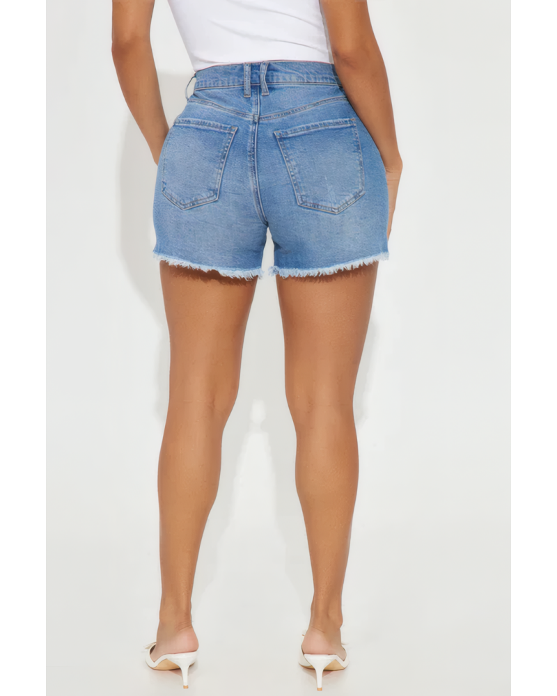 kaleigh stretch denim shorts