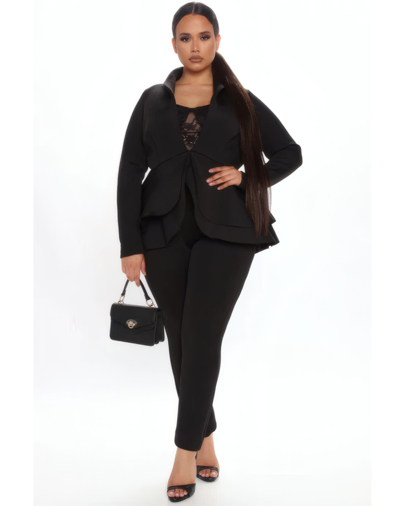 Penelope Scuba Peplum Set