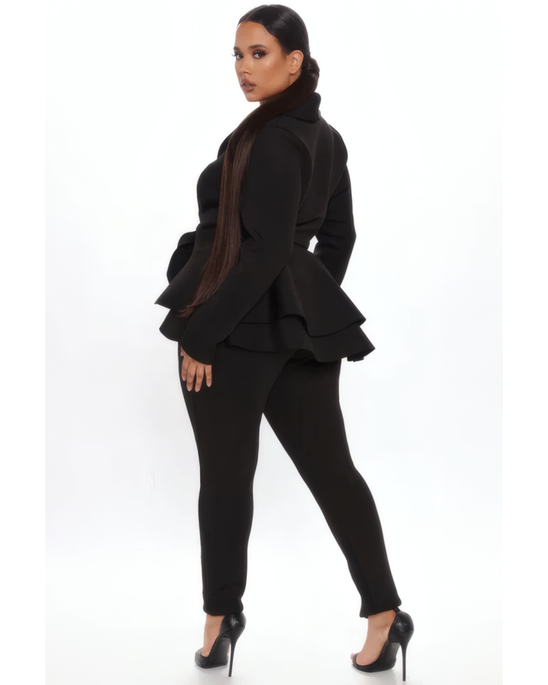 Penelope Scuba Peplum Set