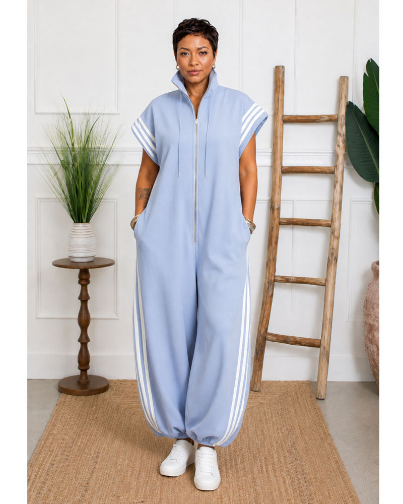 Rana Zip-Front Jumpsuit
