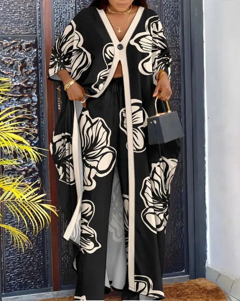 Random Printed Pant Set