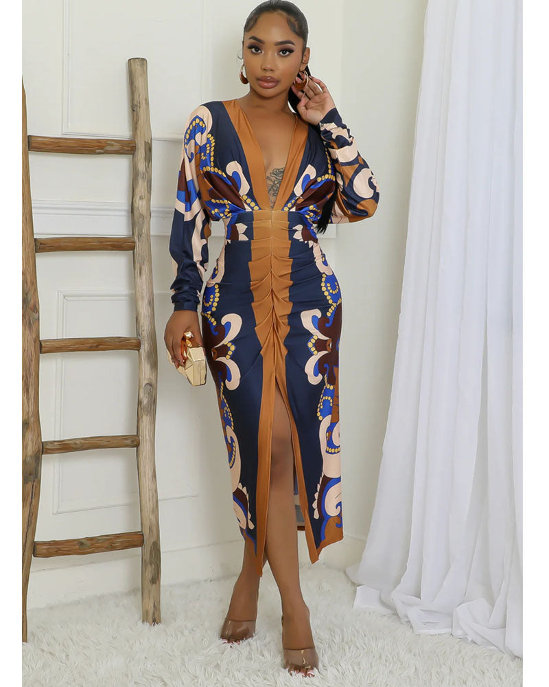 Rania Ruched Midi Dress