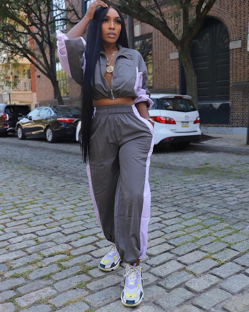 Ready To Go Windbreaker Jogger Set