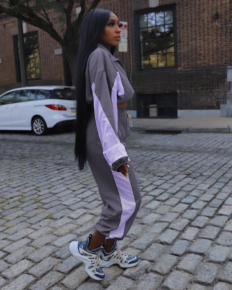 Ready To Go Windbreaker Jogger Set