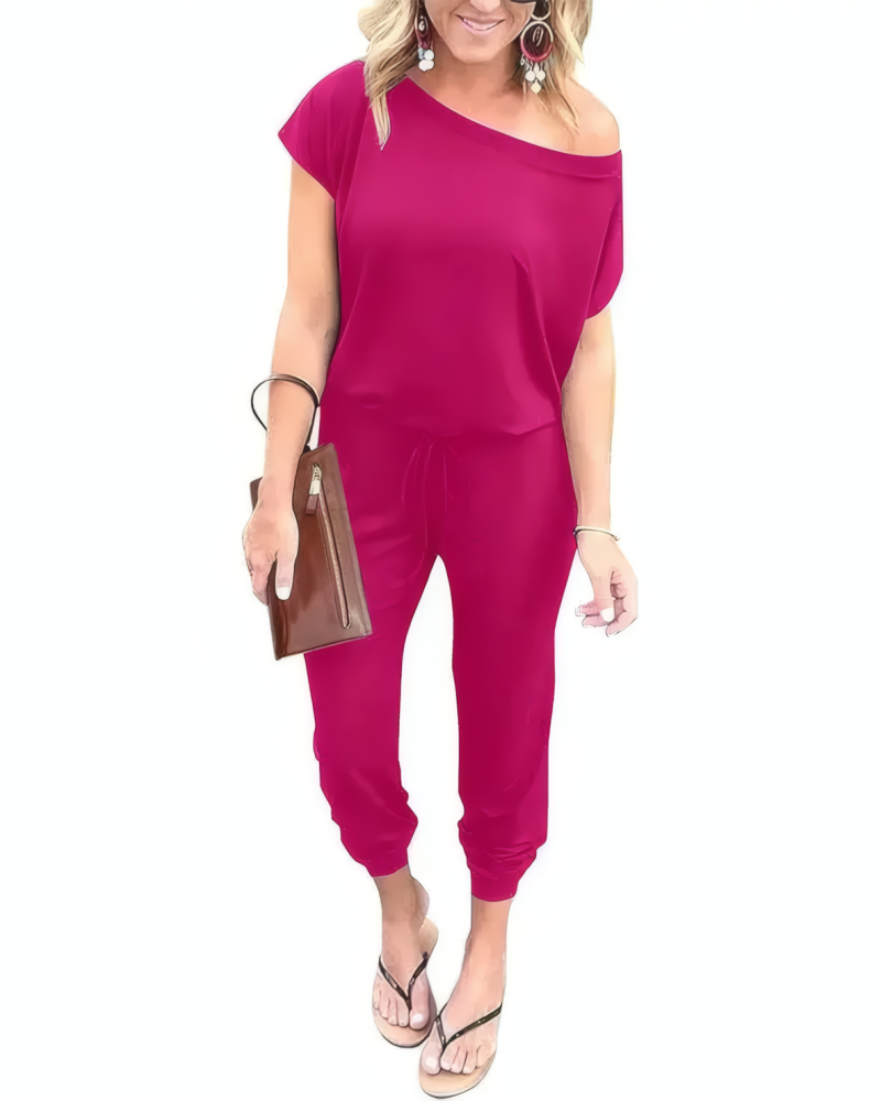 Drop Shoulder Jumpsuit