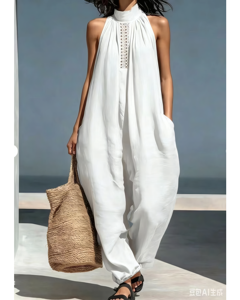 Halcyon Days Halter Jumpsuit