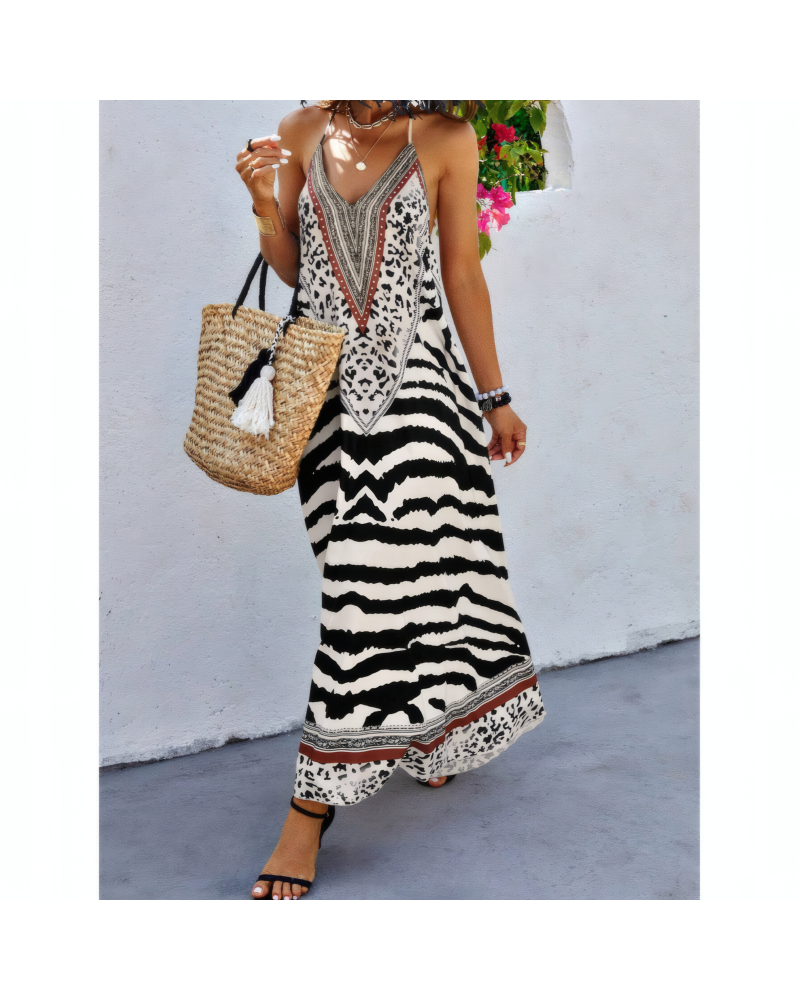 Wild Ease Halter Maxi Dress