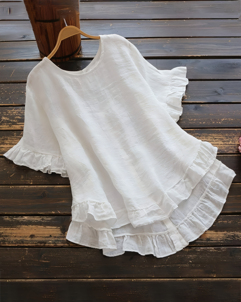 Left On Read Ruffle Top