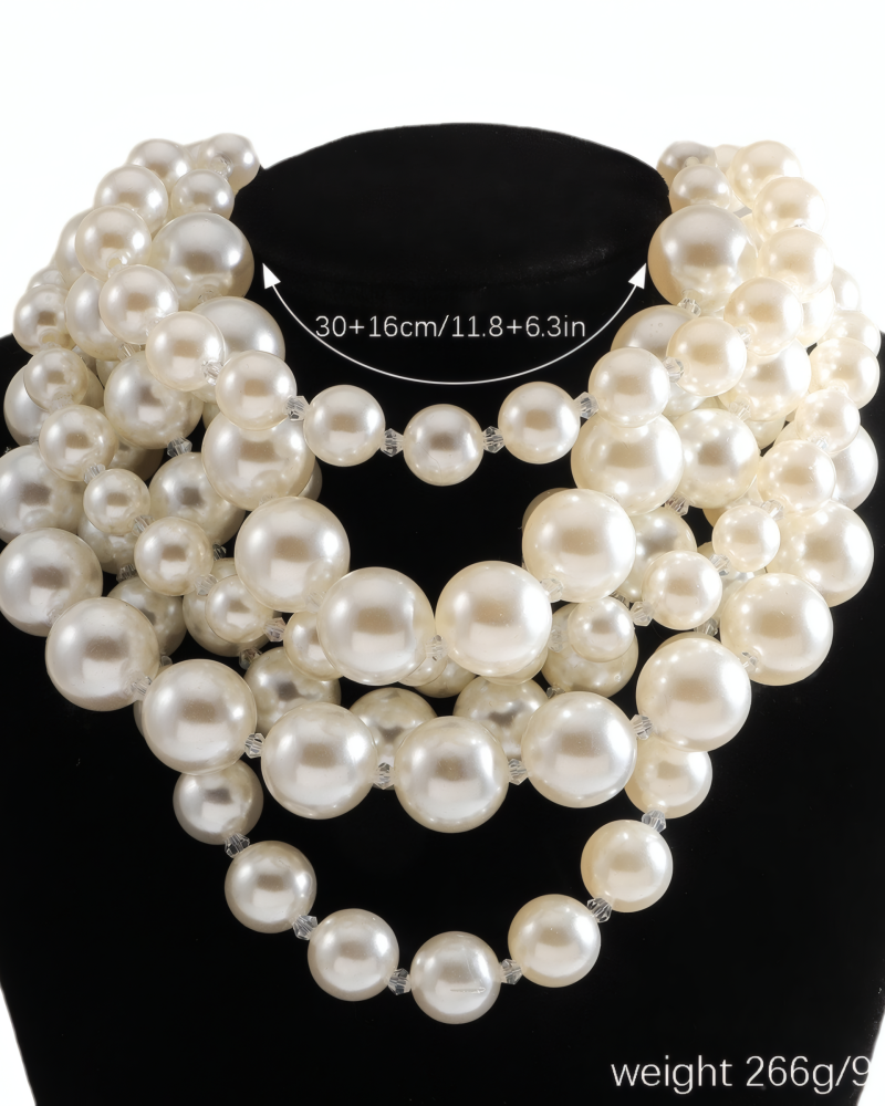 Braided Pearl Beaded Necklace