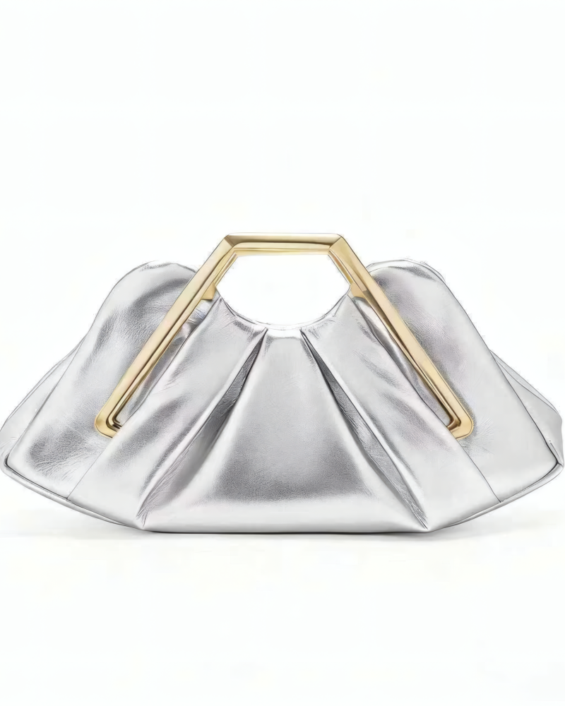 Velvet Hour Pleated Clutch