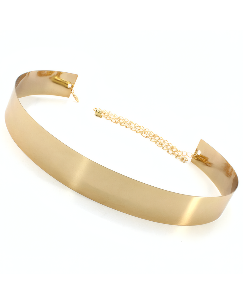 Golden Mirror Plate Belt