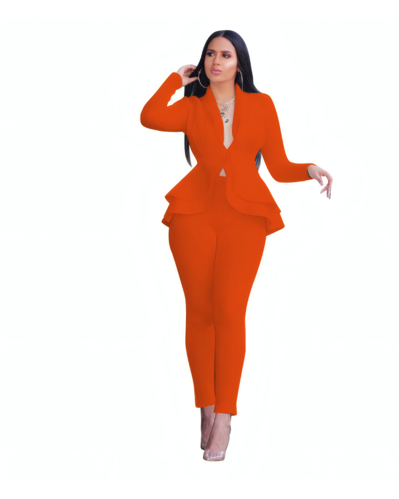 Penelope Scuba Peplum Set