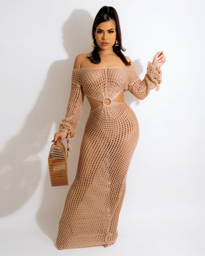 Leah Crochet Maxi Dress