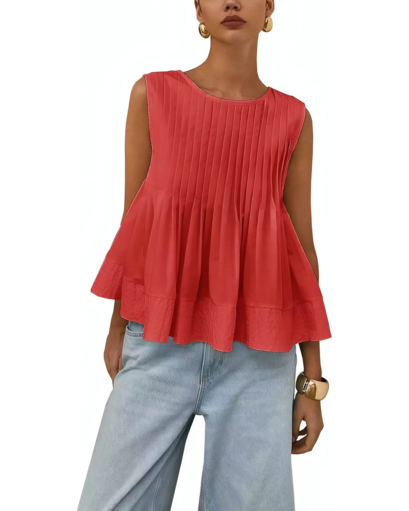 Soft Pleat Swing Top